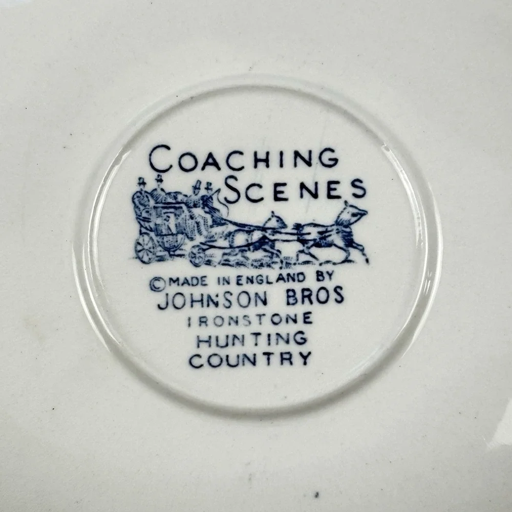 Coaching Scenes Johnson Brothers Made In England Ironstone Hunting Country 🍓